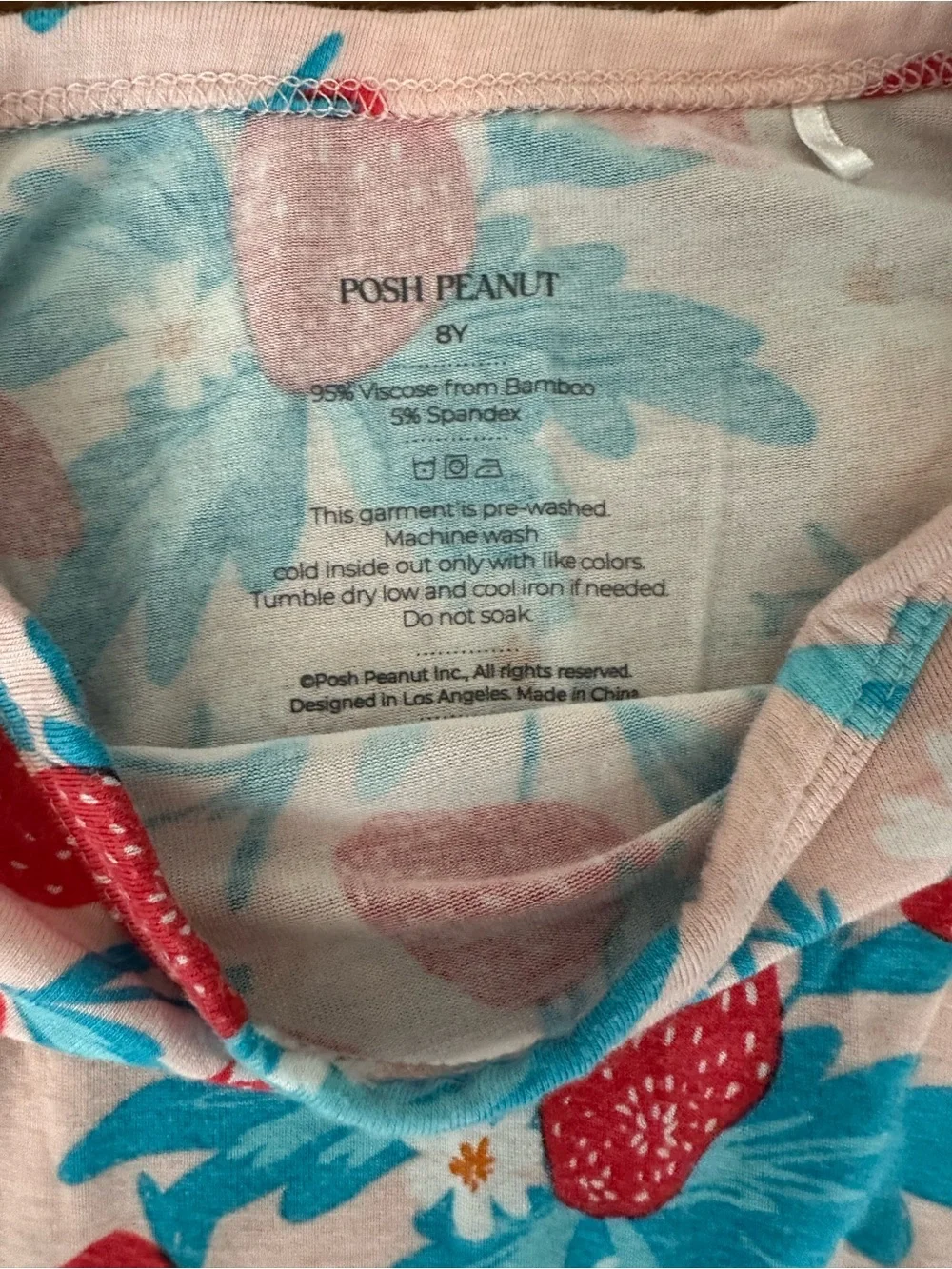 Posh Peanut Girls Bamboo Play Shorts Sets Size 8Y